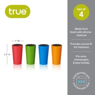 True Starburst Silicone Bottle Stoppers In Multi