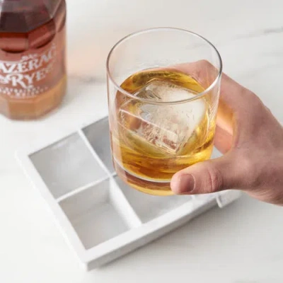 True Marbled Ice Cube Tray In White