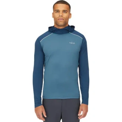 Rab Force Hooded Shirt In Blue