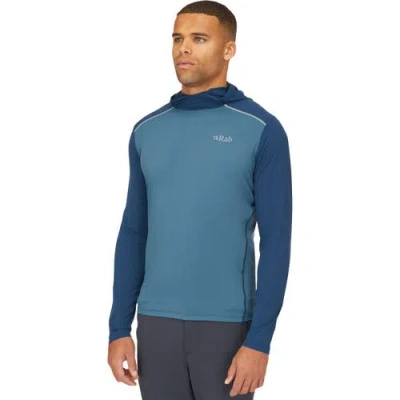 Rab Force Hooded Shirt In Blue