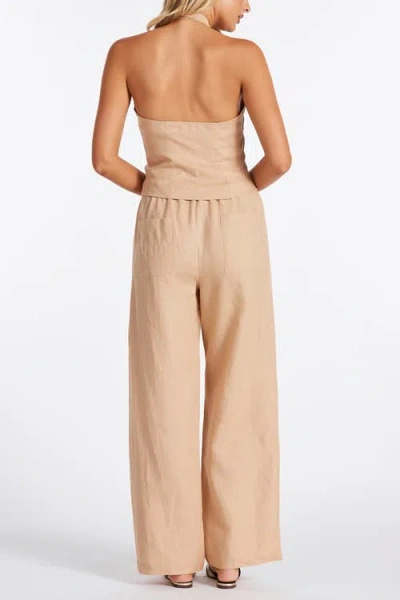 Bishop + Young Positano Drawstring Pant In Golden In Brown