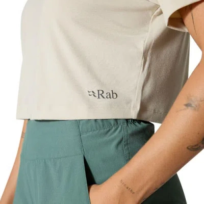 Rab Rivelin Crop T-shirt In Neutral