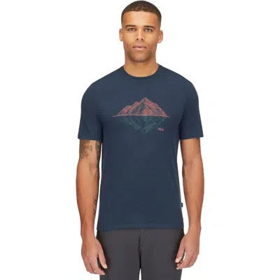 Rab Crimp Reflection T-shirt In Blue