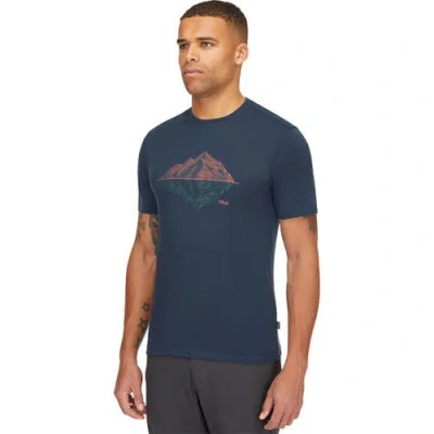 Rab Crimp Reflection T-shirt In Blue