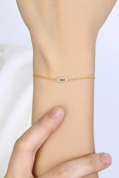 Mint & Lily Dainty Evil Eye Charm Bracelet
