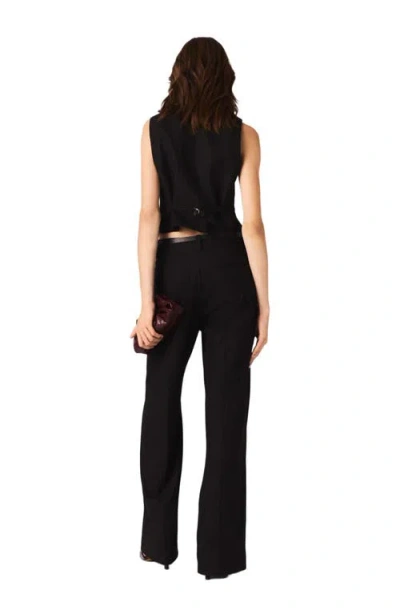 Maje Lanoir Embellished Sleeveless Jacket In Black