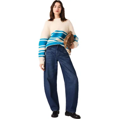 Maje Oversized Wool-blend Sweater In Neutral