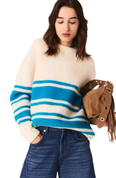 Maje Oversized Wool-blend Sweater In Neutral