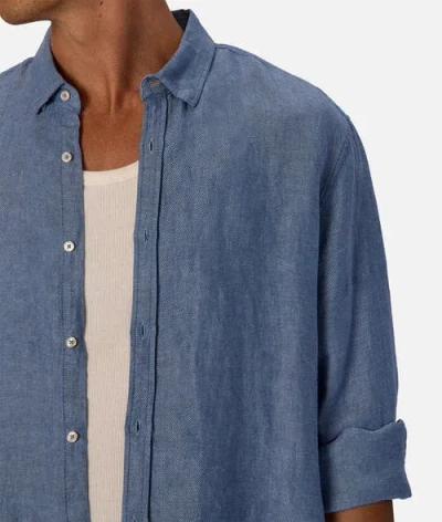 Industrie Australia The Trinidad Linen Blend Long Sleeve Shirt