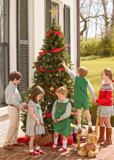 Little English Kids' Cotton Ruffled Peter Pan Blouse