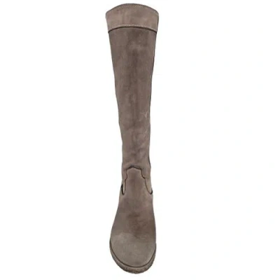 Madison Maison Washed Leather Knee-high Pull-on Boot In Brown