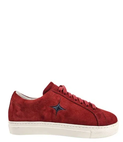 Madison Maison Suede Sirius Star Womens Sneaker In Red