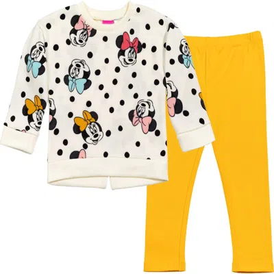 Disney Sweatshirt & Leggings Set In Yellow