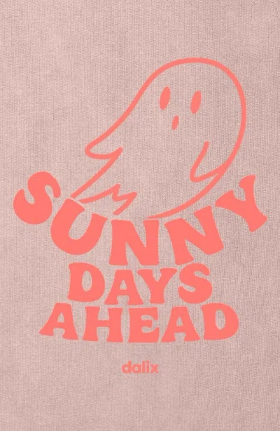 Dalix Womens Sunny Days Ahead Washed Hoodie In Gray