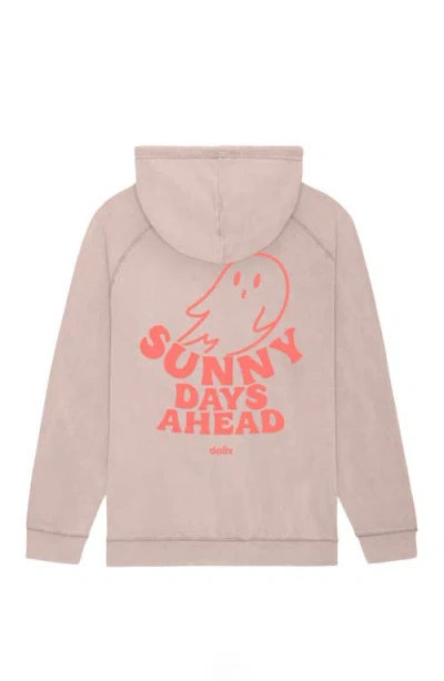 Dalix Womens Sunny Days Ahead Washed Hoodie In Gray