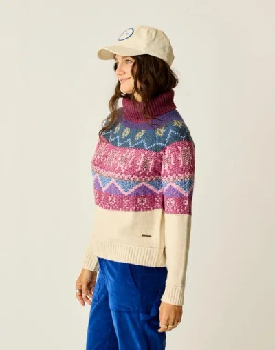 Carve Designs Neve Fairisle Turtleneck In Multi