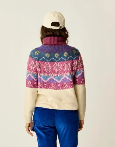 Carve Designs Neve Fairisle Turtleneck In Multi