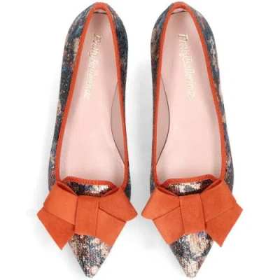 Pretty Ballerinas Pointed Toe Bow Loafer In Multi