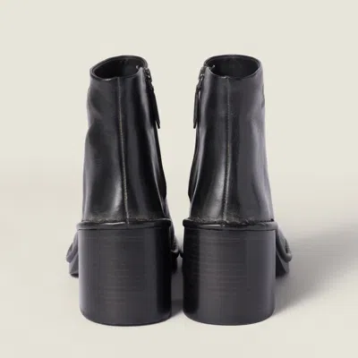 Miu Miu 70mm Leather Ankle Boots In Multi
