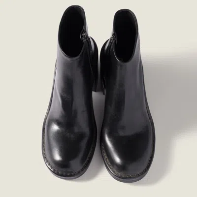 Miu Miu 70mm Leather Ankle Boots In Multi