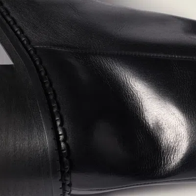 Miu Miu Leather Boots In Animal Print