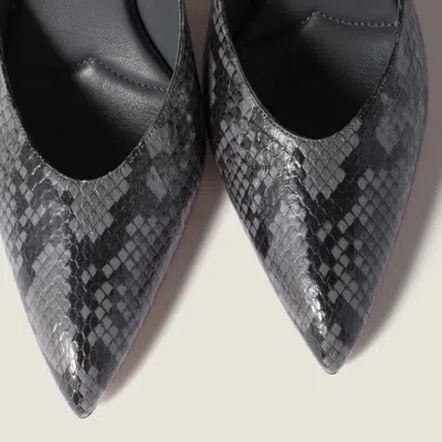 Miu Miu Ardesia Pumps In Ayers Python-print Leather In Gray