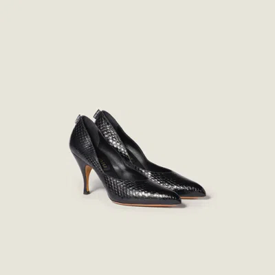 Miu Miu Ayers Leather Pumps In Black