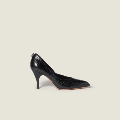 Miu Miu Ayers Leather Pumps In Black