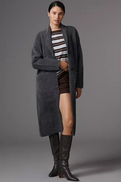 Nvlt Longline Cardigan Sweater In Gray