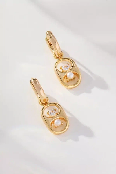 Maeve Bottlecap Hoops In Brown