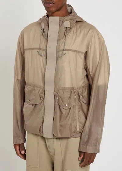 Ten C Skye Panelled Shell Jacket In Gray