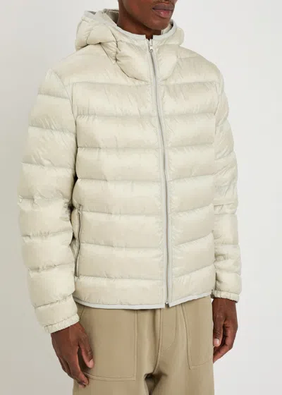 Ten C Padded Nylon Jacket In Neutral