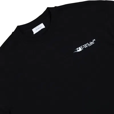 Off-white Ink Arrow 90 S Cotton Long Sleeve T-shirt In Black