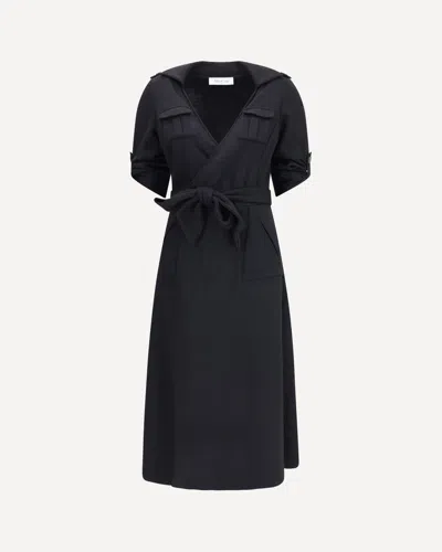 Aftercoat Long Jersey Dress In Black