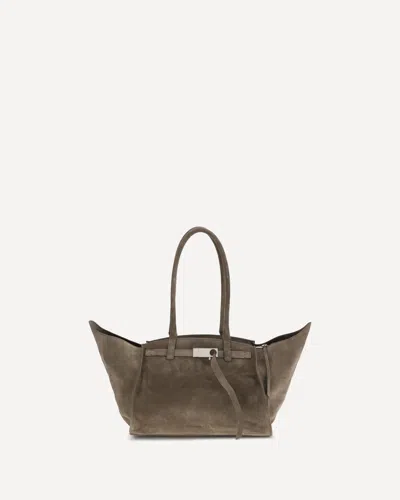 Benedetta Bruzziches Brown Calf Leather Bos Taurus Shoulder Bag In Sand