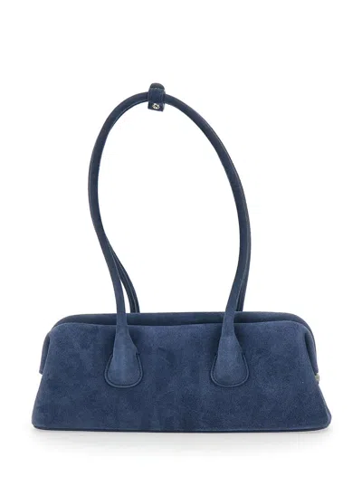 Osoi Boat Wide Mini Blue Shoulder Bag In Blue