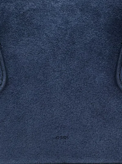Osoi Boat Wide Mini Blue Shoulder Bag In Blue