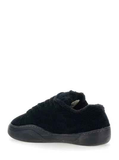 Erl Suede Vamp Sneakers In Black