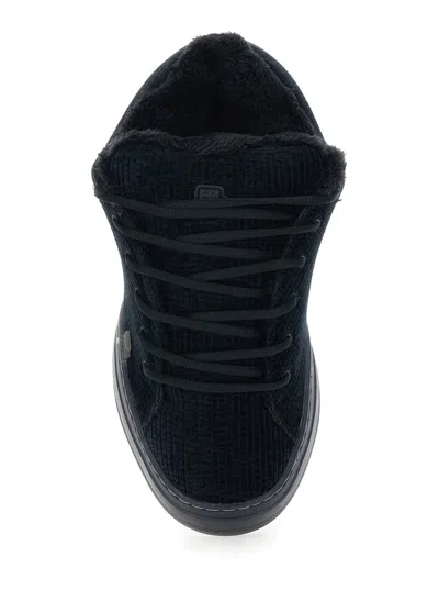 Erl Suede Vamp Sneakers In Black