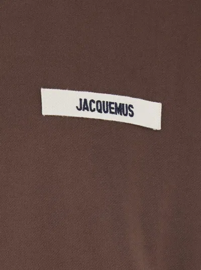 Jacquemus Le Longsleeve Tshirt Gros Grain In Brown