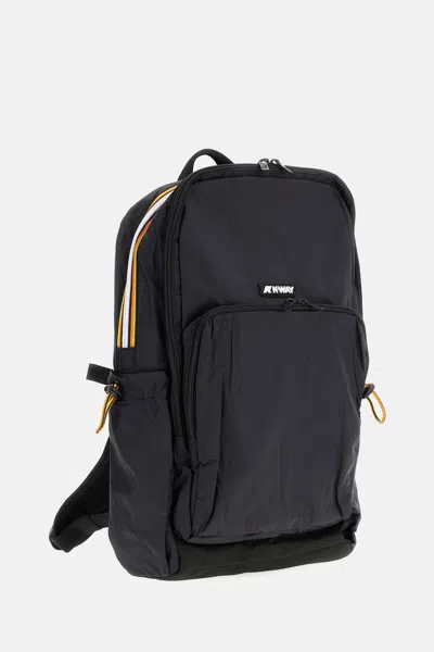 K-way Logo-patch Drawstring Backpack In Blue