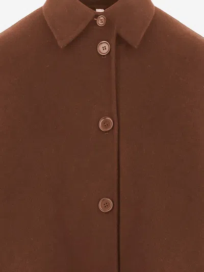Aspesi Buttoned Jacket In Brown