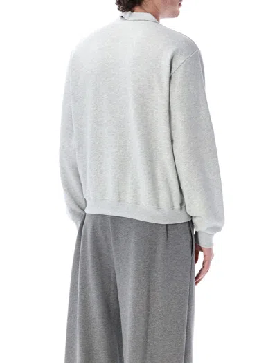 Magliano Crew Neck Fleece Braided In Gray