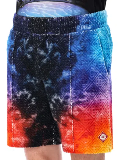 Casablanca 'the Gradient Towelling' Bermuda Shorts In Multi