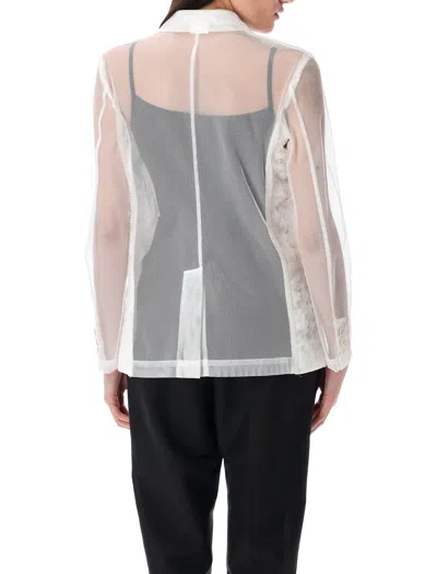 Comme Des Garçons Blazer In White