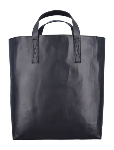 Vivienne Westwood Smooth Cowhide Tote Bag With Sturdy Handles In Black