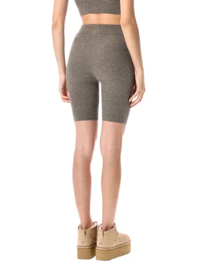 Fear Of God Knit Biker Shorts With Ribbed Texture In Gray