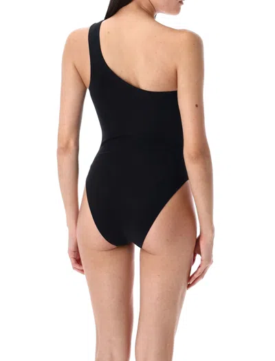Lido Twenty-nine One Shoulder Swimsuit In Brown