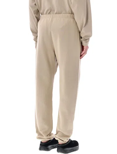 Fear Of God Vintage Core Fleece Sweatpants With Elastic Cuffs And In-seam Pockets In Brown