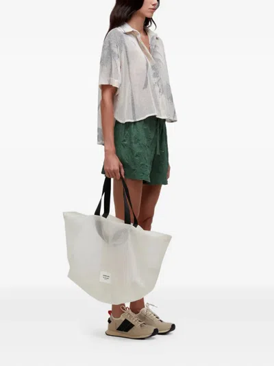 Osklen Palm-tree Mesh Shirt In White